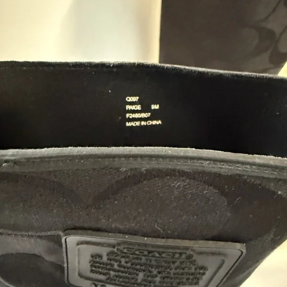 Coach Black Patterned Winter Boots - Picture 4 of 6